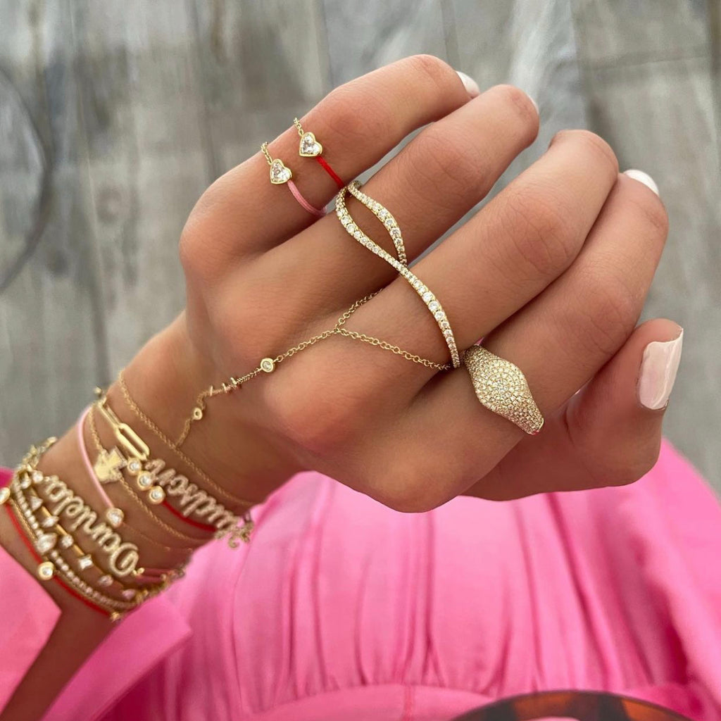Wave Rings Hand Chains