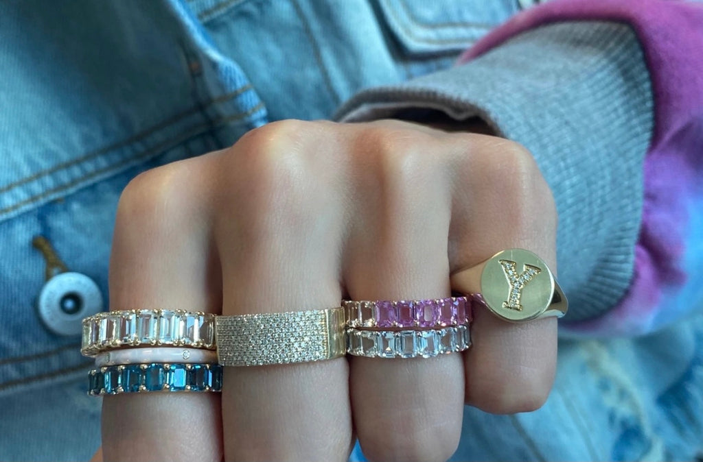 Gemstone Eternity Bands